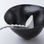 Black Bowl and White Spoon